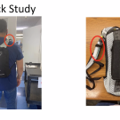 Mochila con dispositivo para recoger aire